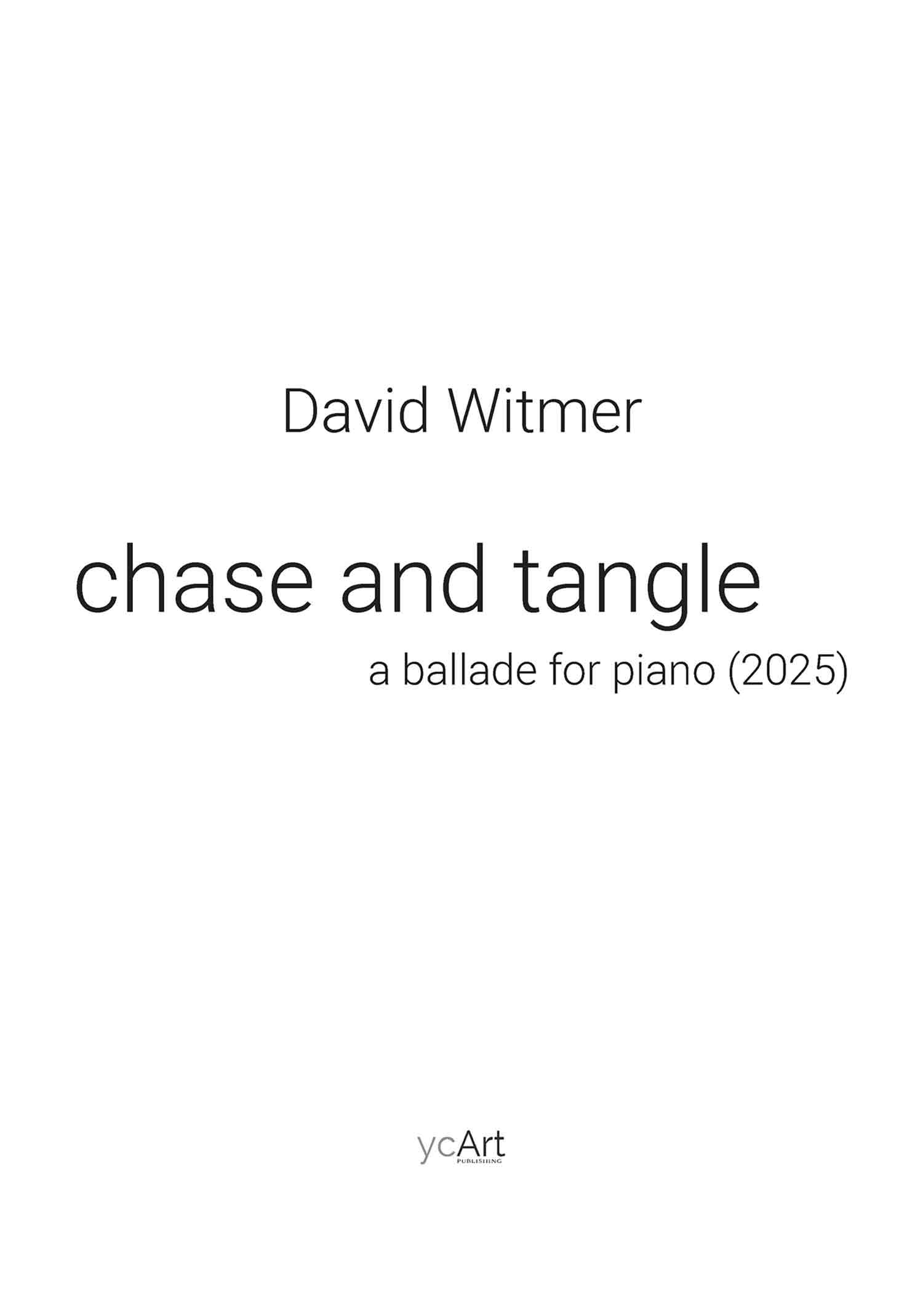Witmer: Chase and Tangle